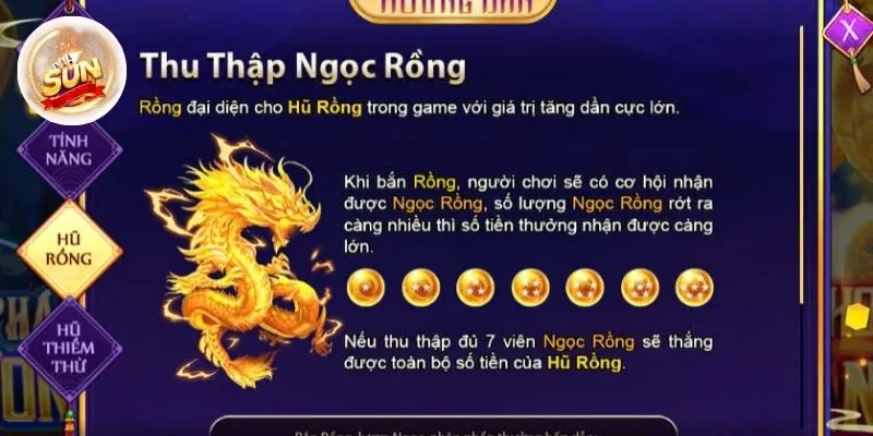 Tính năng thu thập hũ Rồng