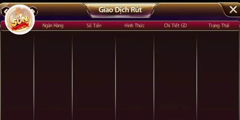 Xem lại lịch sử rút tiền tại giao dịch rút 